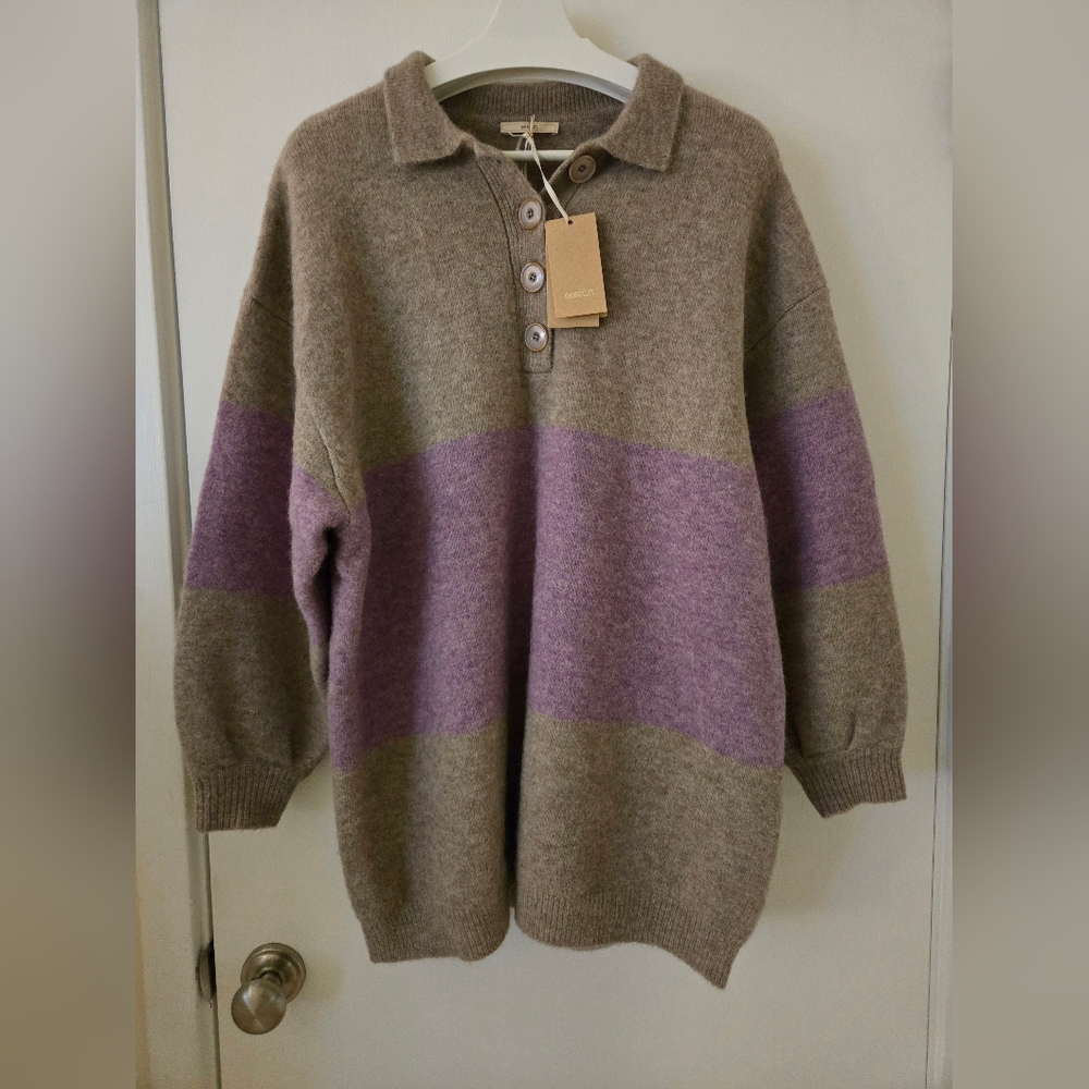 NWT Sessun knit shirt mini dress